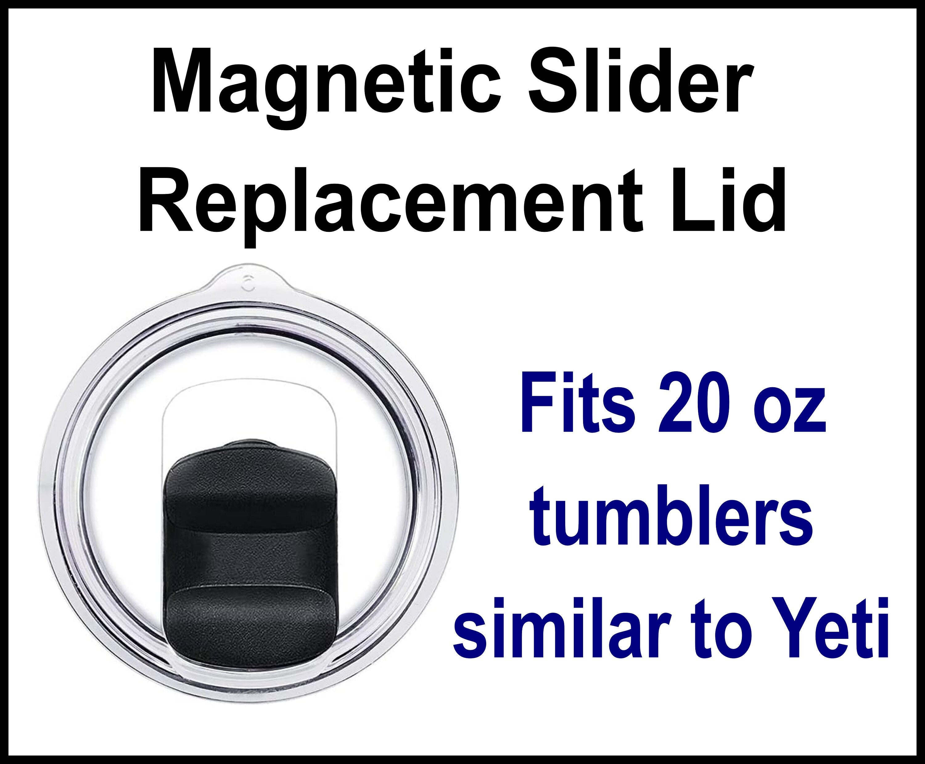 New 20oz Lid With Magnetic Lid Slider Replacement for Yeti Rambler 
